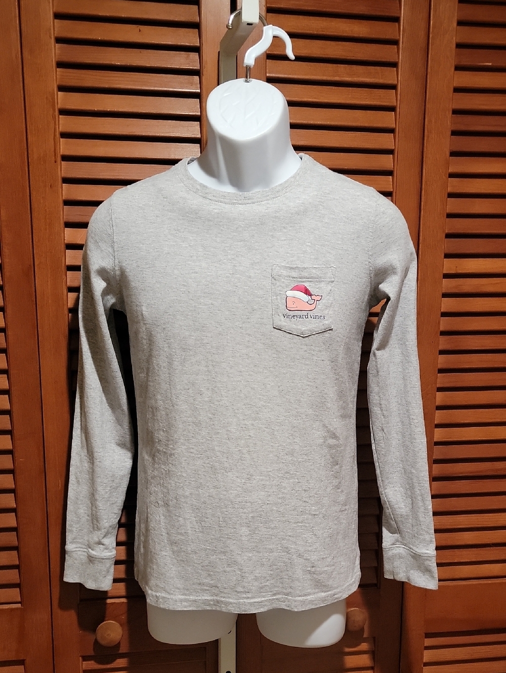 VINEYARD VINES "MERRY CHRISTMAS" LONG SLEEVE CREW NECK T-SHIRT UNISEX